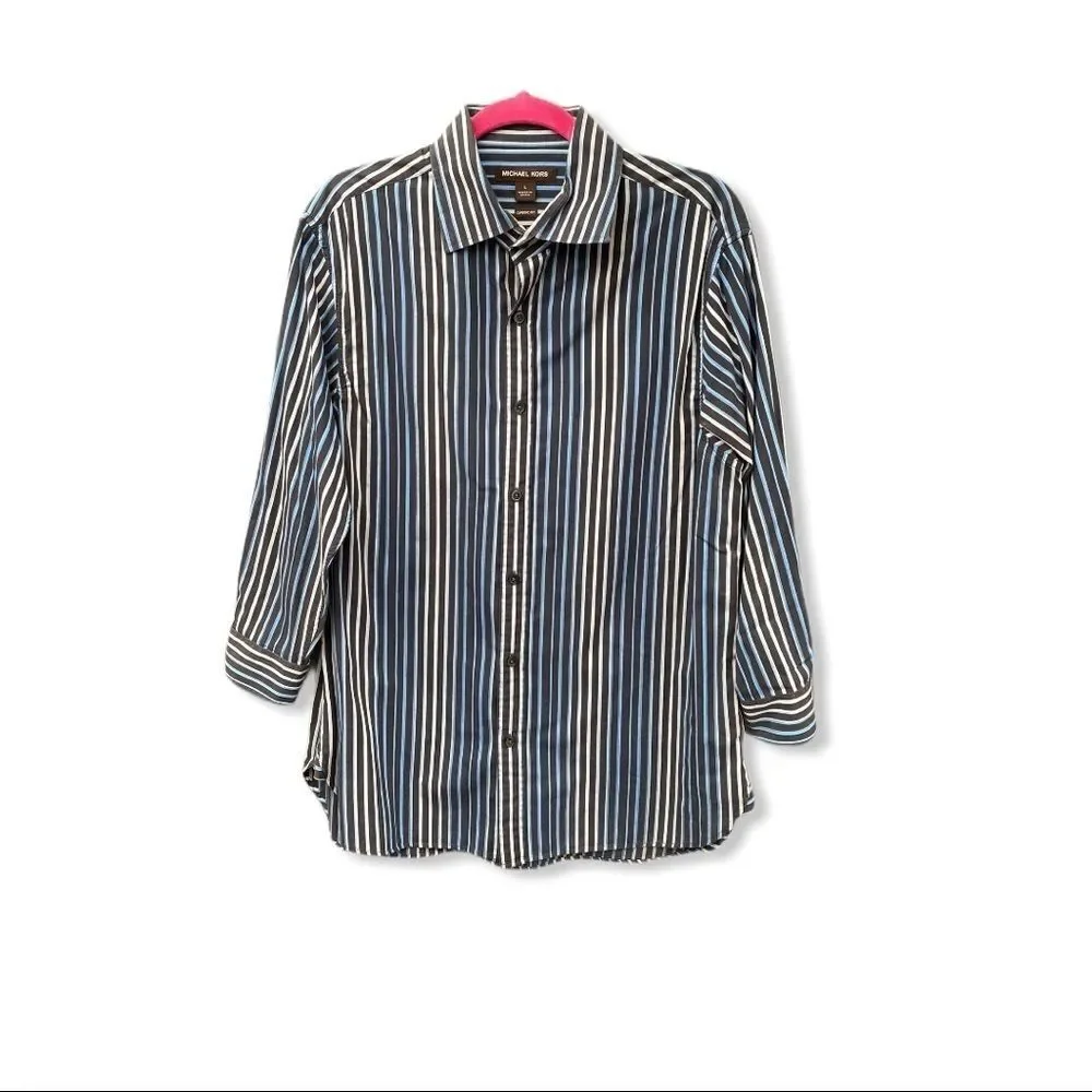Michael Kors Classic Fit Striped Shirt